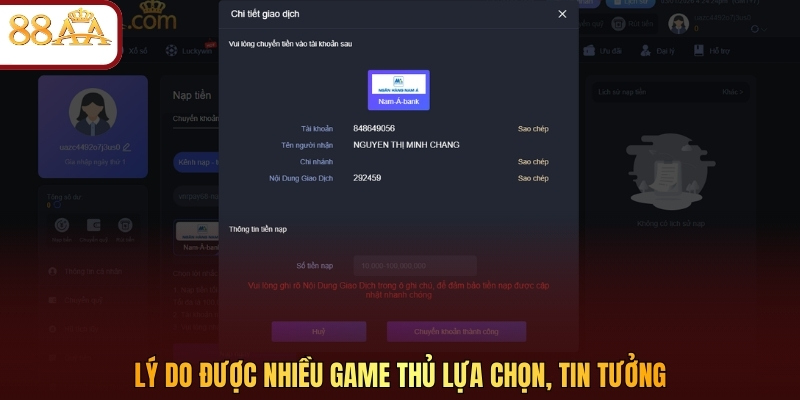 Lý do được nhiều game thủ lựa chọn, tin tưởng 